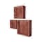 Ekena Millwork Square, Closed Back, Vintage Farmhouse Shadow Box Shelves, Barnwood Decor Collection, PK3 DECR15SBSQCBRD - alternate 3